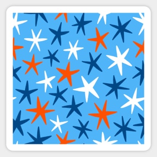 Pattern with stars Sticker